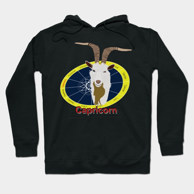 Zodiac sign of capricorn Hoodie by GiCapgraphics